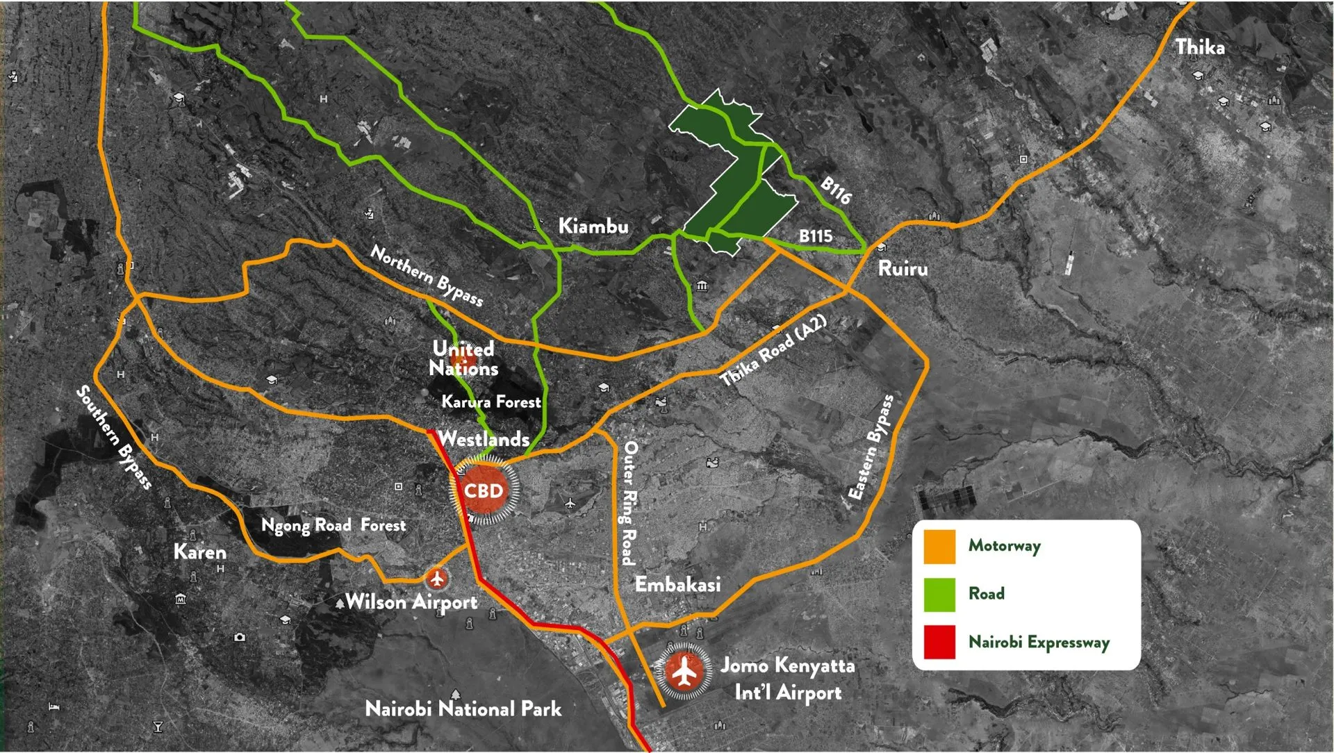 Connectivity — road network to Tatu City